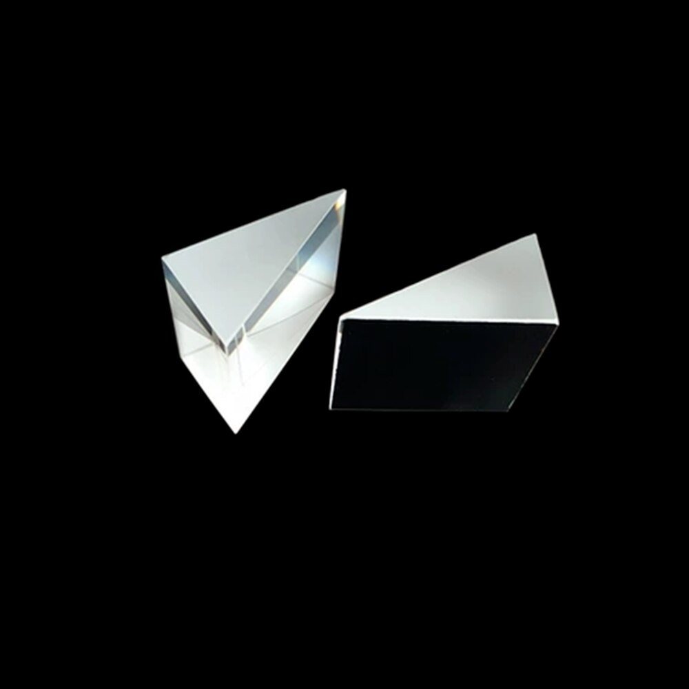 3pcs 19*33*26mm K9 Optical Glass 30 60 90 Right Angle Triangular Prism Transparent