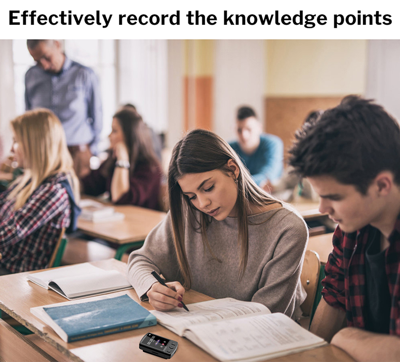 MP3-Player Tragbarer Sport-Clip Walkman HiFi-Sound Bluetooth-kompatibel 5.0 Student Walkman 1,8-Zoll-Bildschirm mit FM-Radio E-Book