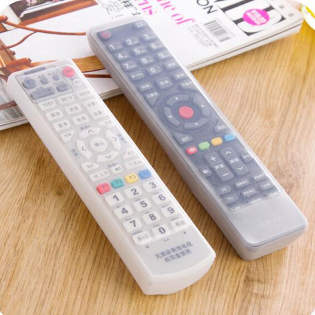 TV Transparent Remote Control Cover Dust Protect Protective Storage Bag Portable Silicone Air Condition Remote Control Case