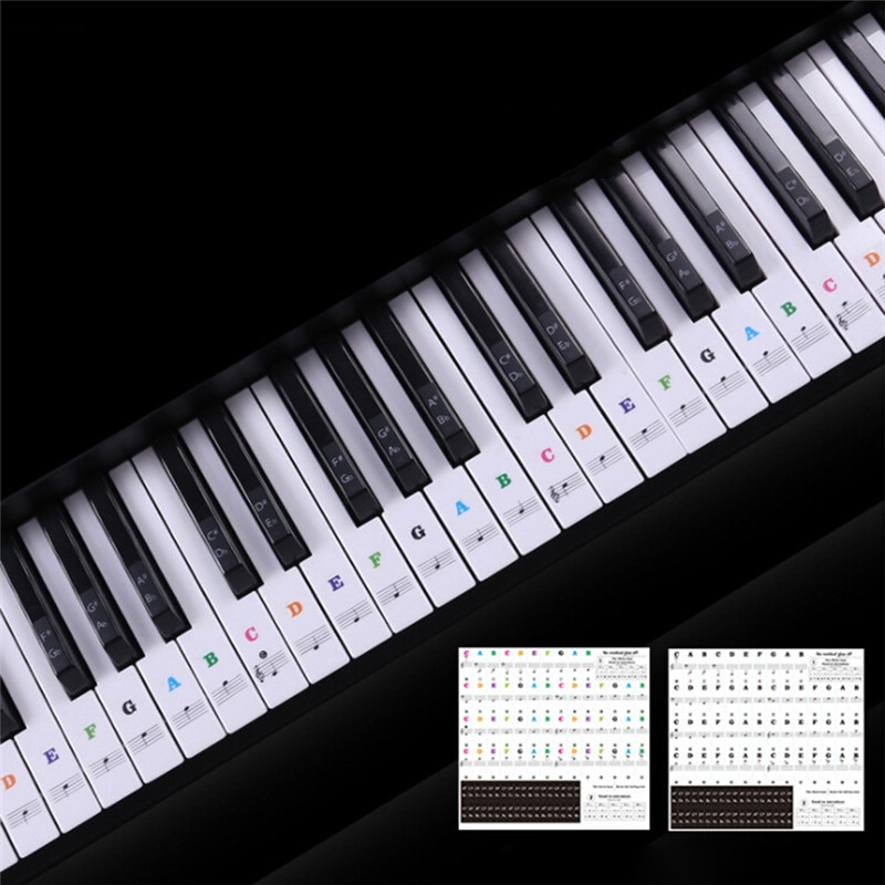 Piano Transparante Toetsenbord Stickers Verwijderbare Toetsenbord Stickers Kinderen Piano Accessoires