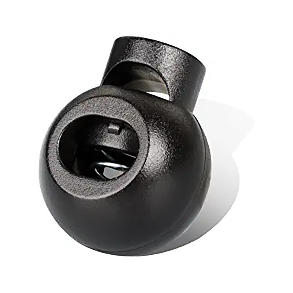 100pcs Round Cord Locks Sliding Spring Clasp Stop Toggle Stopper Round Ball Shape Luggage Lanyard Stopper String Cord Lock #35