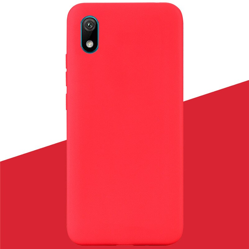 For Huawei y5 Case Silicone TPU back Cover Soft Phone Case For Huawei Y5 Coque Shell Y 5 5.71 inch Shell Fundas: 3 Red