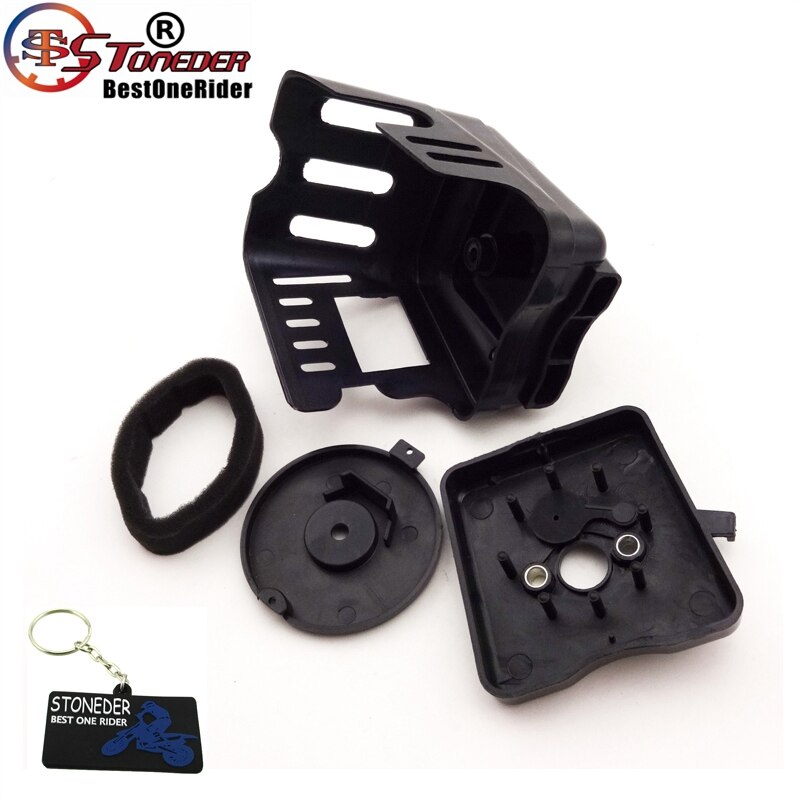 STONEDER-Mini limpiador de filtro de aire para moto, para carburador de 2 tiempos, 33cc, 43cc, 49cc, X1, X2, X7, de bolsillo, scooter de Gas de pie