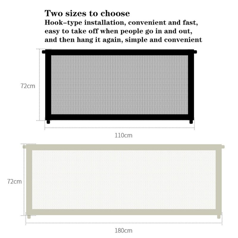 Pet Barrier Fences Portable Folding Breathable Mesh Dog Gate Pet Separation Guard Isolated Fence Dogs Baby Safety Fence