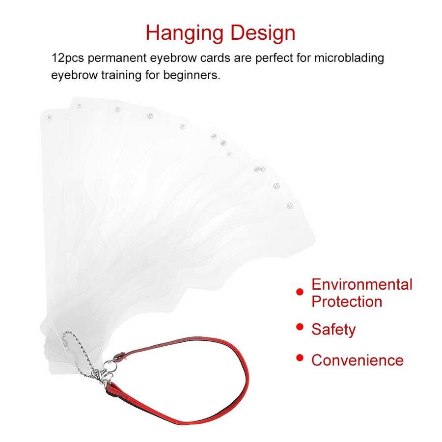 12Pcs Herbruikbare Wenkbrauw Grooming Shaping Stencil Makeup Tools Kit Diy Wenkbrauw Shaper Make-Up Wenkbrauw Sjabloon Kaart Tekening Gids
