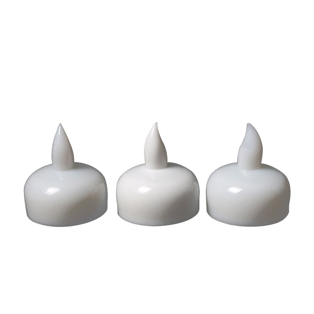 Velas parpadeantes e impermeables, lámpara Led parpadeante sin llama, con batería de plástico, para piscina, Spa y hogar, 6/12 piezas