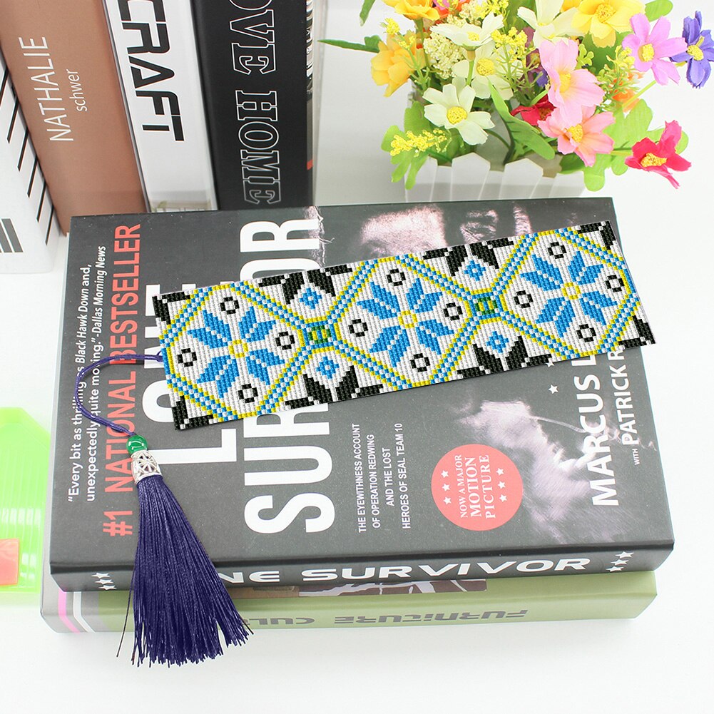 DIY Double Sides Cross Stitch Kits Bookmark Embroidery Stationery Double Sides Cross Stitch Kits Bookmark Embroidery