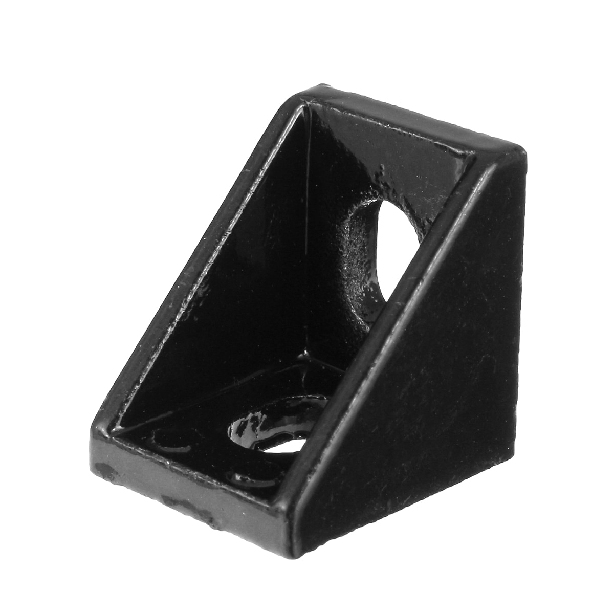 AJ20 20x20mm 10Pcs Black Aluminium Angle Corner Joint L Shape Right Angle Joint Bracket
