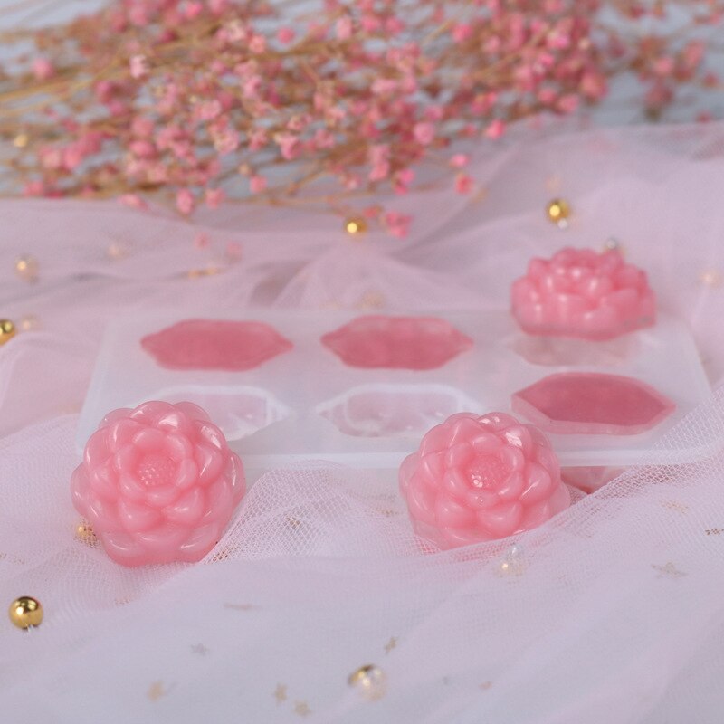 6 x rosenblomst chokolade silikoneform skimmel hjemmelavet diy bageværktøj håndværk