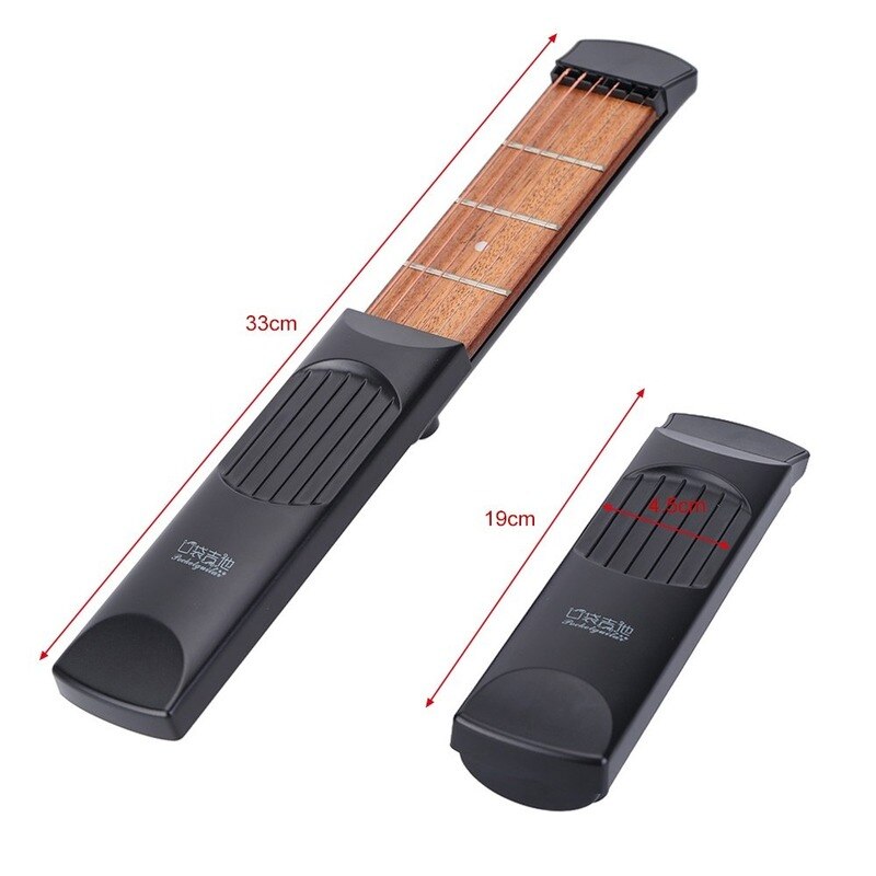 Outil de pratique de guitare acoustique de poche Portable, Gadget 6 cordes 4 frettes modèle pour débutant