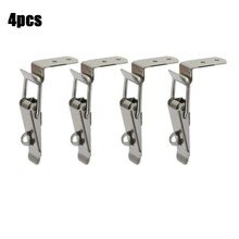 Set Latch Silver Spring Stainless Steel Toggle Tools Accessory Clamp Clip