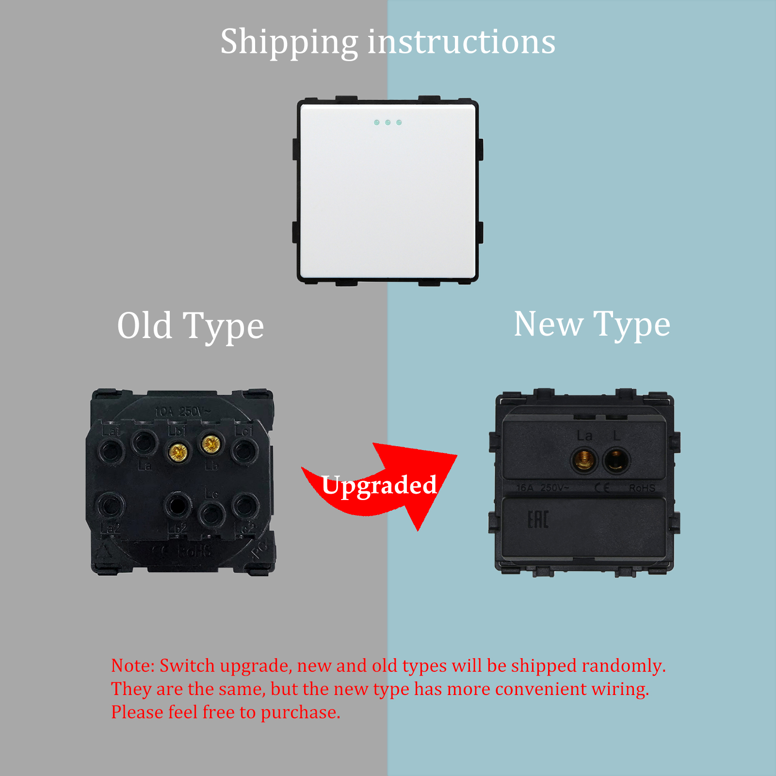 BSEED Mechanical Button Switch Part 1/2/3Gang 1/2Way Wall Socket Function Parts Glass Frame White Black DIY Combination