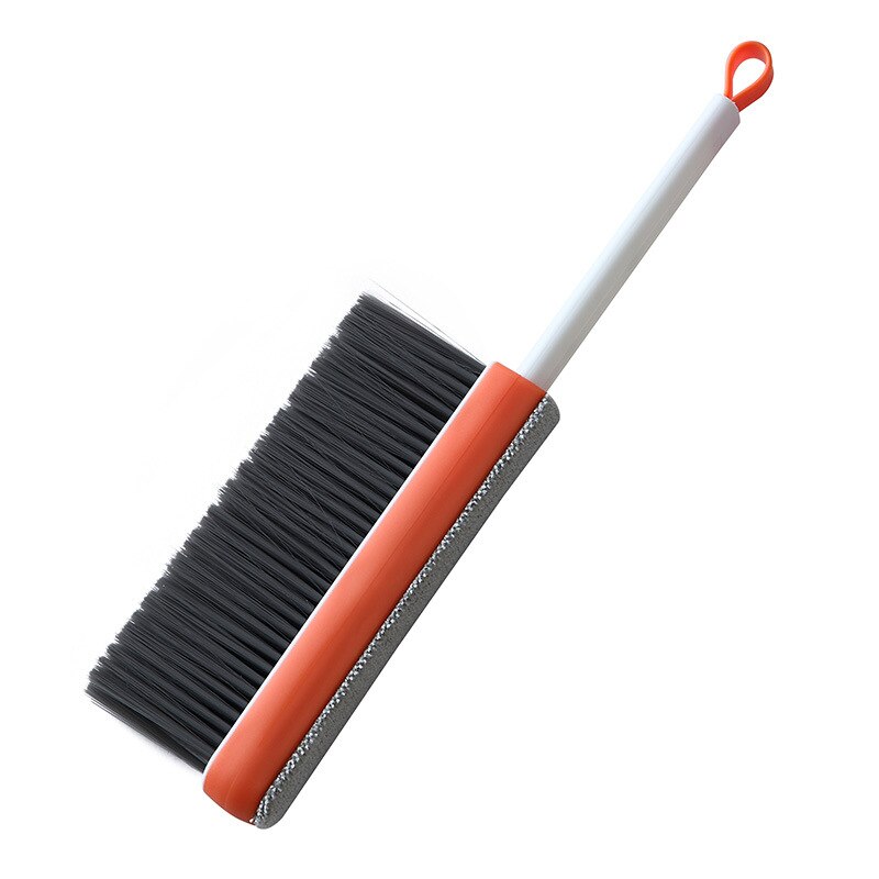 Retractable Double-sided Dusting Brush Long Handle Sweeping Bed Brush Gap Multifunctional Household Bedroom Sofa Cleaning Brush: orange