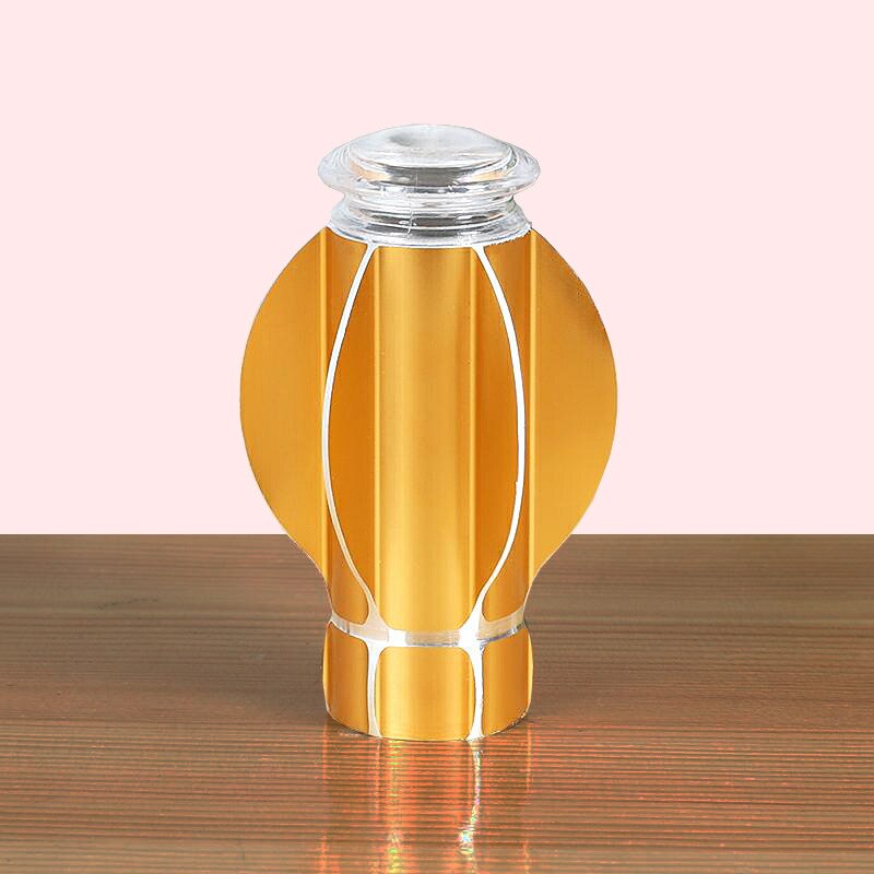 Curtain Rod Roman Rod Decoration Head Rod Plug Aluminum Alloy Flower Head Decoration Curtain Rod(Golden 10 Sets)