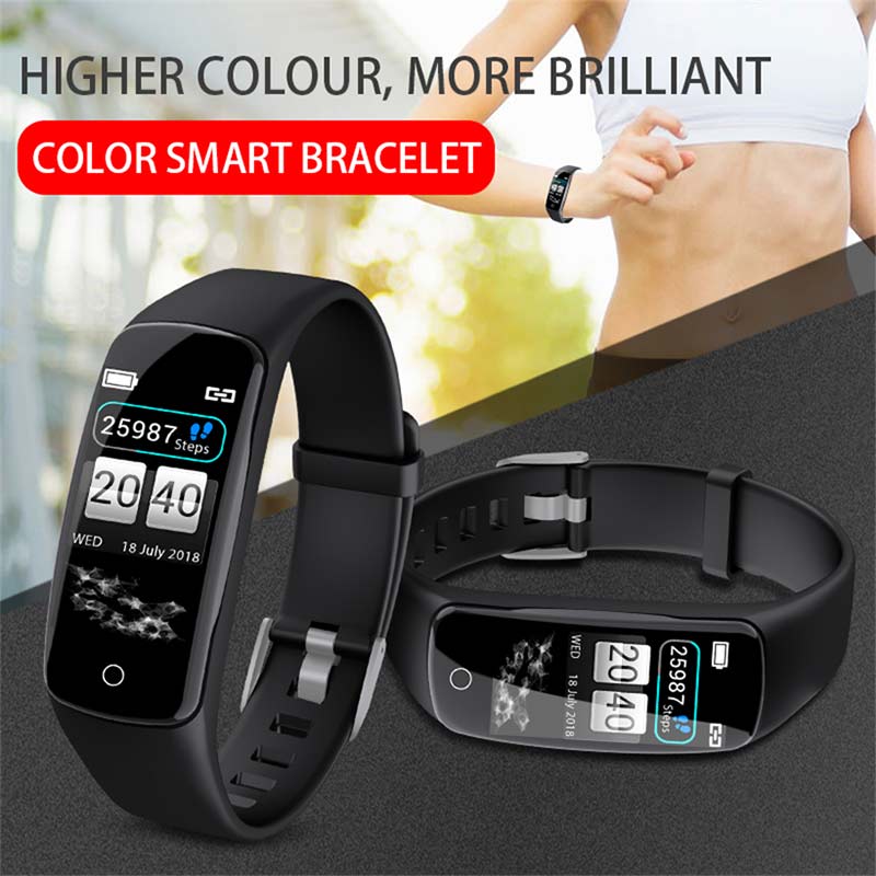 V8 Smart Armband Kleurenscherm Hartslag Bloeddruk Bloed Zuurstof Monitoring Sport Fitness Horloge