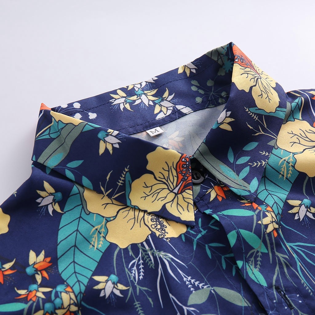 chemise à fleurs pour hommes à manches longues chemise décontracté Rose fleur 3d imprimé col rabattu chemise ajustée pour hommes vêtements