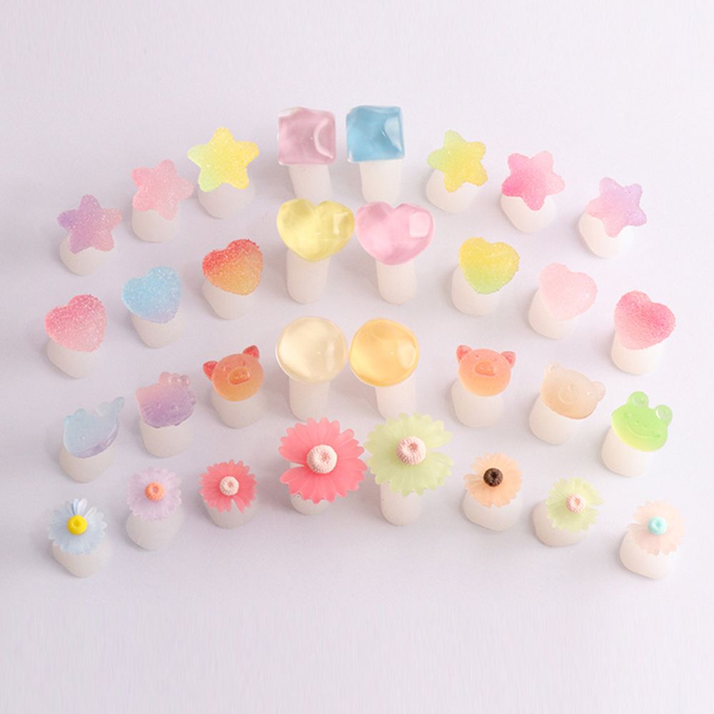 8pcs Fun Soft Silicone Toe Separators Candy Color Daisy Animals Foot Finger Divider Pedicure Nail Art Tools
