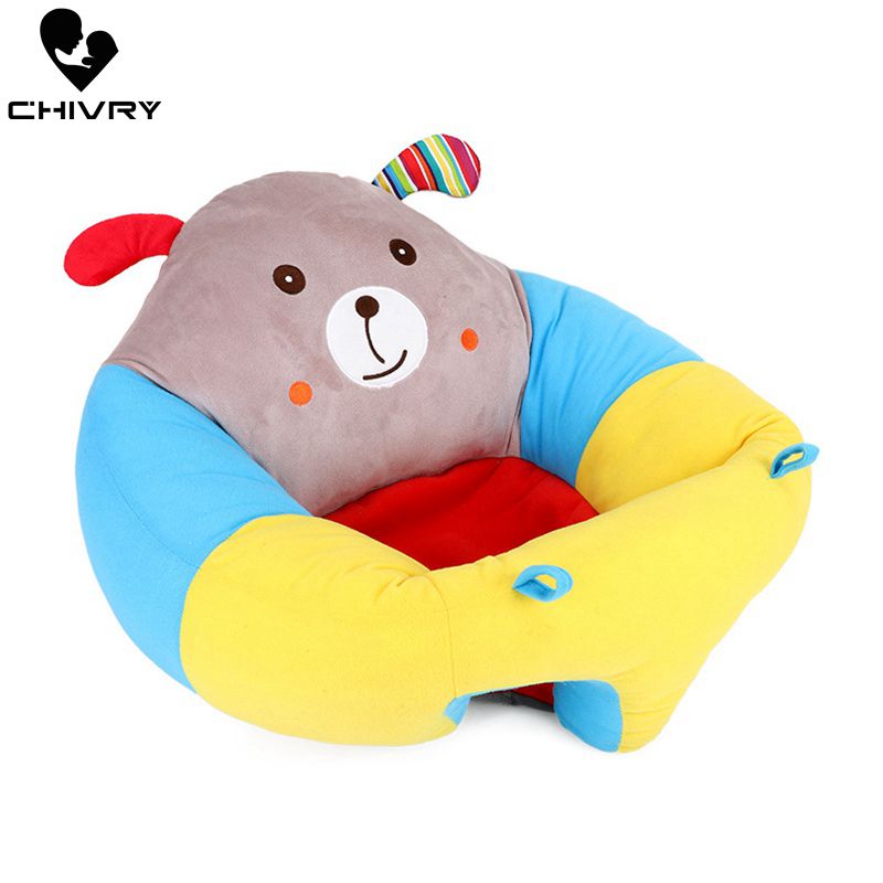 Chivry-canapé pour bébé | Chaise d'apprentissage pour bébé en peluche PP, chaise d'alimentation en coton, mignon dessin animé pour enfants, siège doux, pour 0-3T