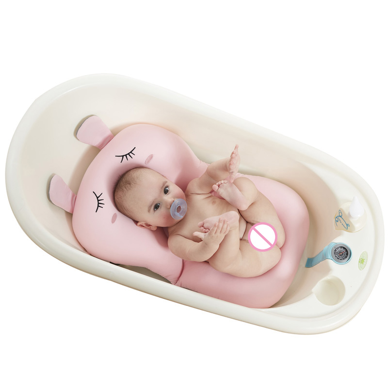 Tegneserie kanin baby badekar foldbar pude stol badekar sæde spædbarn støtte pude måtte nsv 775