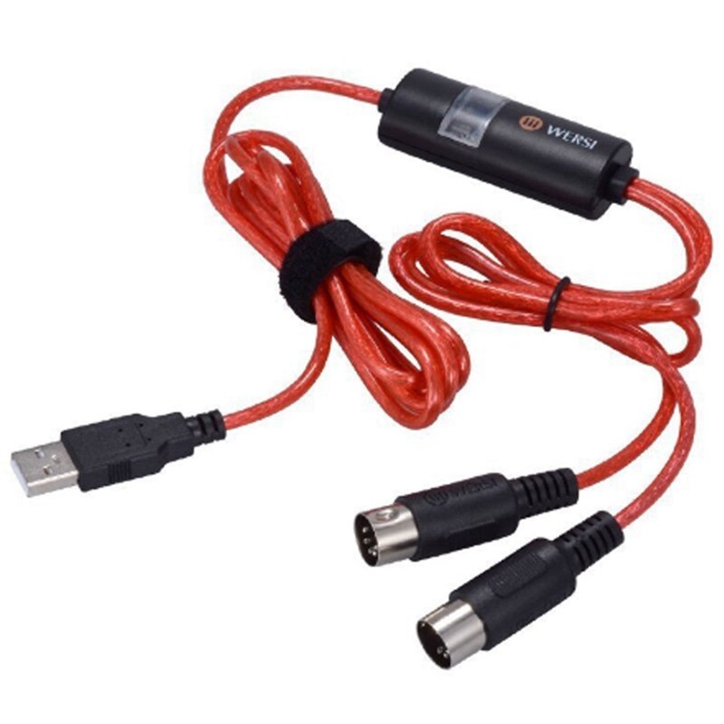 WERSI 5-Stift Midi- zu USB in-aus Kabel Adapter Konverter für Fenster Mac Ios Laptop zu Musik klavier Tastatur: Ursprünglich Titel