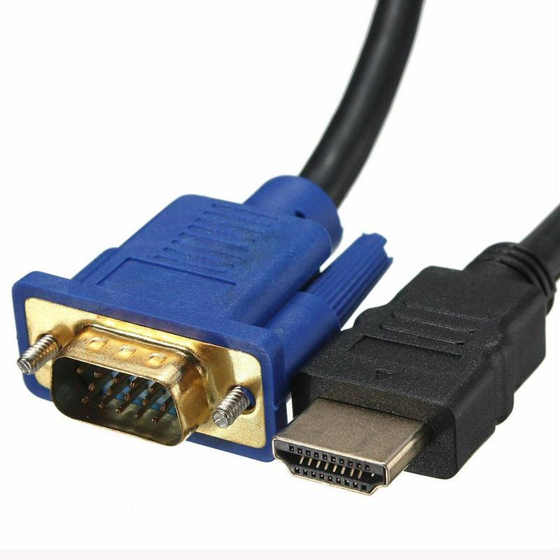 Hdmi Kabel Hdmi Naar Vga 1080P Hd Met Audio Adapter Kabel Hdmi Naar Vga Kabel Digitale Naar Analoge Video audio Adapter Voor Pc Tv