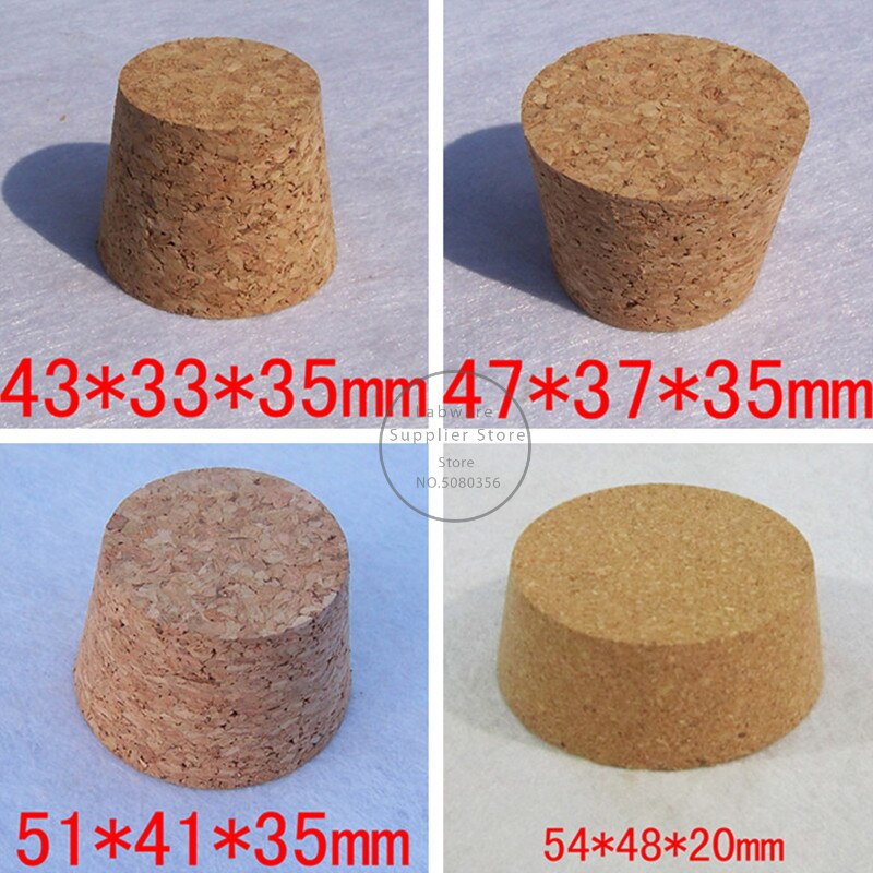 5pcs Top DIA 32mm to 78mm Wooden Cork Lab Glass Bottle Stopper Kettle Pudding Bottle Cork Cap Burette Tube Wood Lid