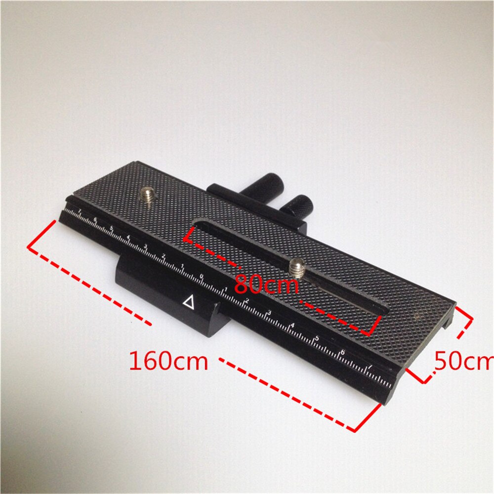 Jadkinsta Macro Rail de mise au point curseur pivotant trépied rotule Kit de support de cardan pour appareil photo reflex numérique tête panoramique noeud maison: 1pc Rail slider