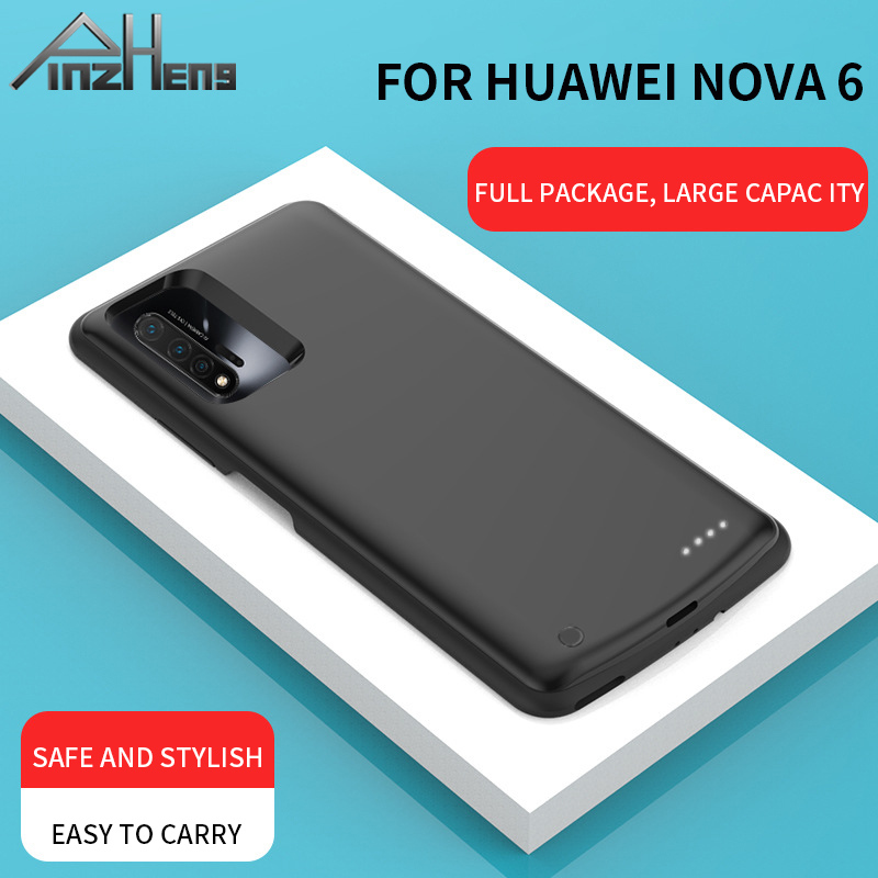 PINZHENG 6800mAh Ladegerät fallen Für Huawei Nova 6 Ladung fallen Für Huawei Nova 6 6800mAh Energie Bank ladegerät Fällen