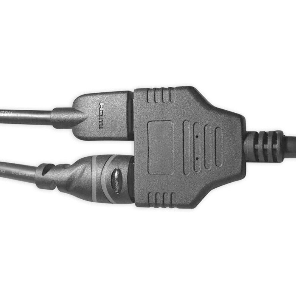 Kabel hdmi splitter kabel 1 han til dobbelt hdmi 2 hun y splitter adapter i hdmi hd led lcd  tv 30cm