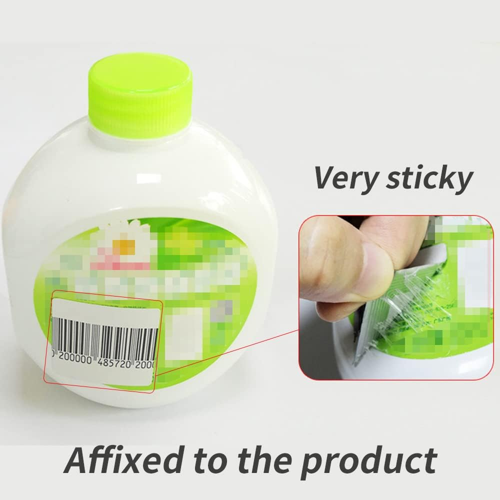 1000PCS RF 8.2Mhz Security Labels Sticker Square 1.5 X 1.5 Inch Barcode EAS Checkpoint Compatible EAS Loss Prevention