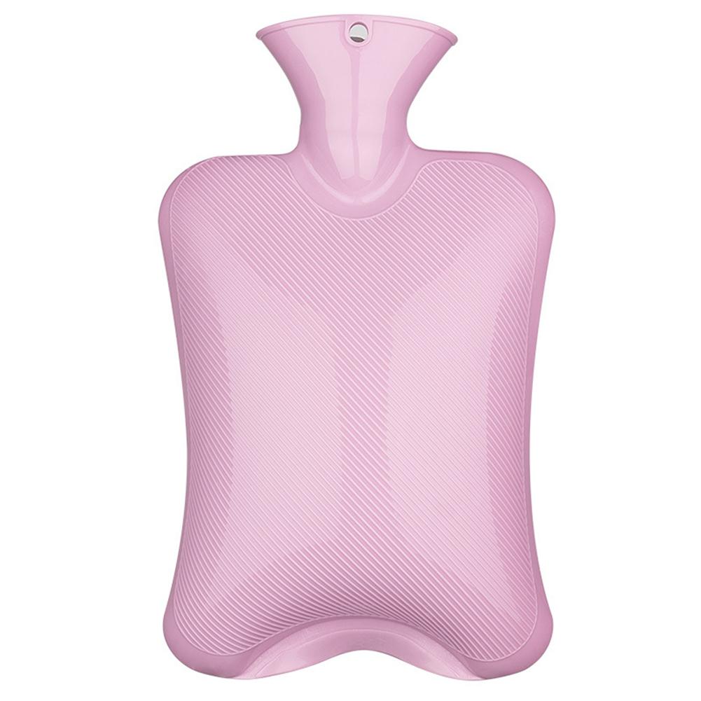 Rubber Water Bag Classic Rubber Water Bottle Hand Warmer For Stomach Student Rubber Water Bag 1500ml: 1500ml pink