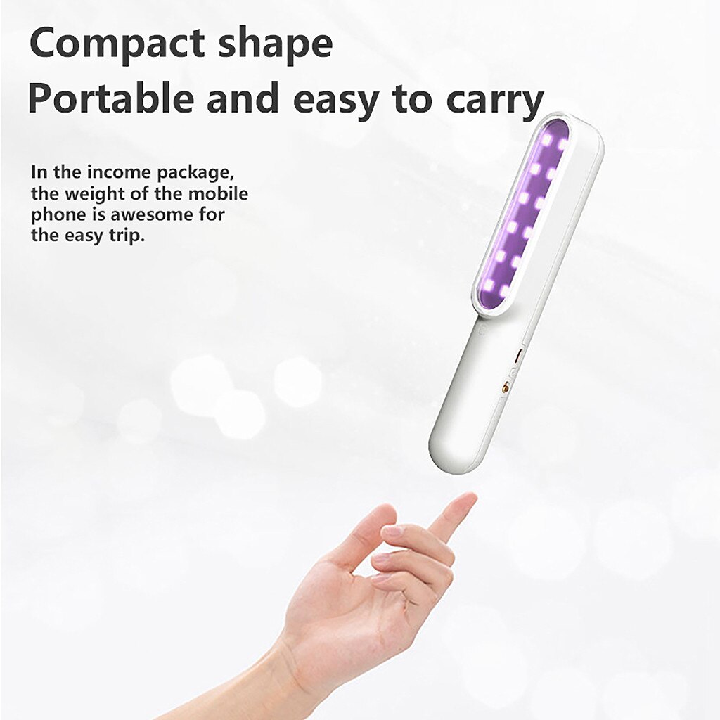 LED Sterilize UV-C Light Germicidal UV Lamp Handheld Disinfection Portable Tube For Disinfectant
