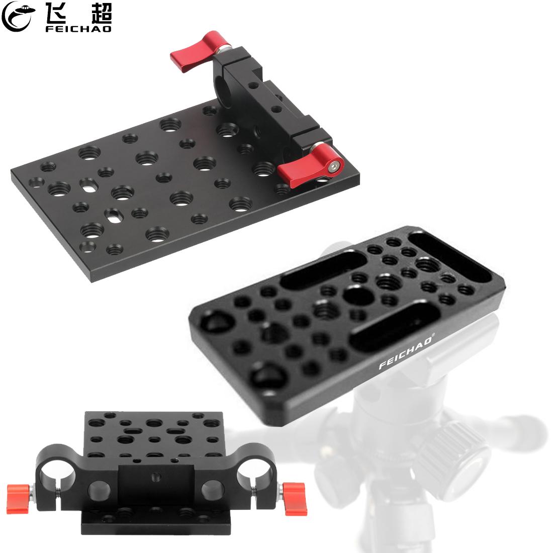 Riel de sujeción de varilla para cámara Raiblock Dovetail, placa fácil de 19mm y 15mm, montaje de queso, cambio rápido, 1/4, 3/8