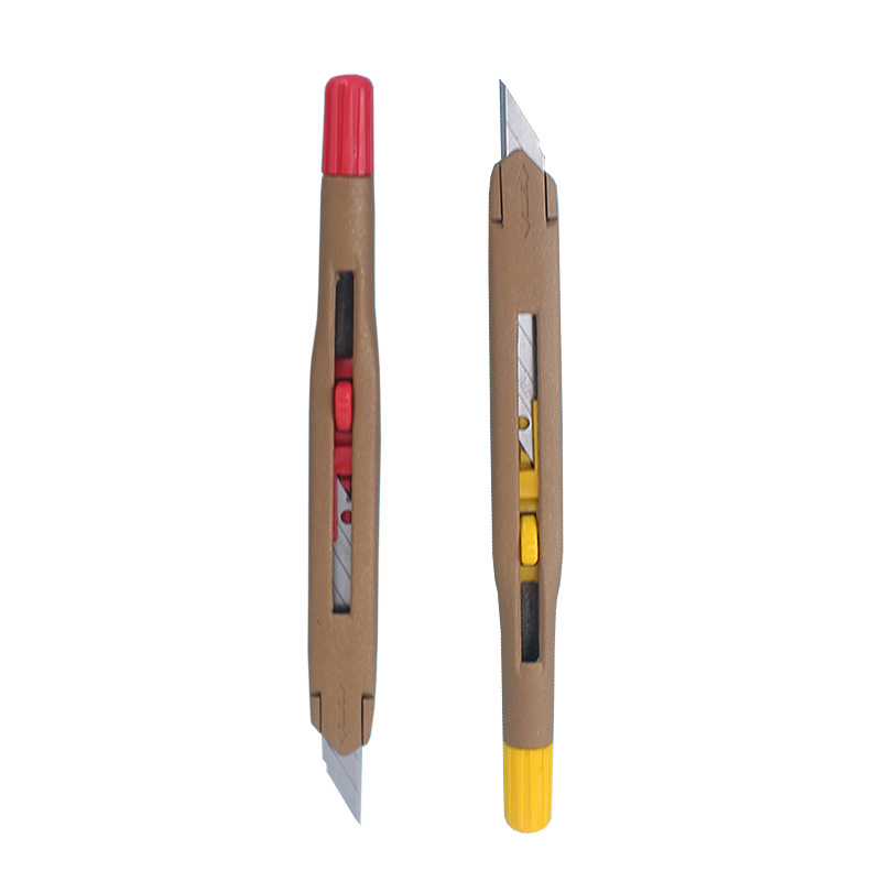 1Pcs Utility Sharp Craft Knife Leather Cutting Knife Paper Carver Shaperner Tools Blade No Shaking 30 Degree Retractable Blades