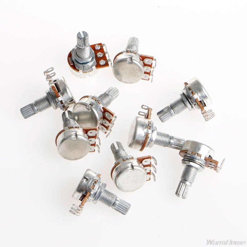 A100K Potentiometer Splined Pot Elektrische Gitaar Bas Effect Amp Tone Volume 15Mm As Onderdelen F20 21