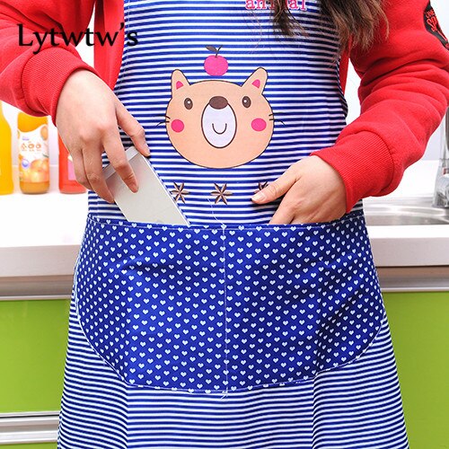 Delantal de cocina para mujer, delantales de cocina Avental para comedor, barbacoa, restaurante, bolsillo, cuello Halter, tira de Chef para hornear sin mangas