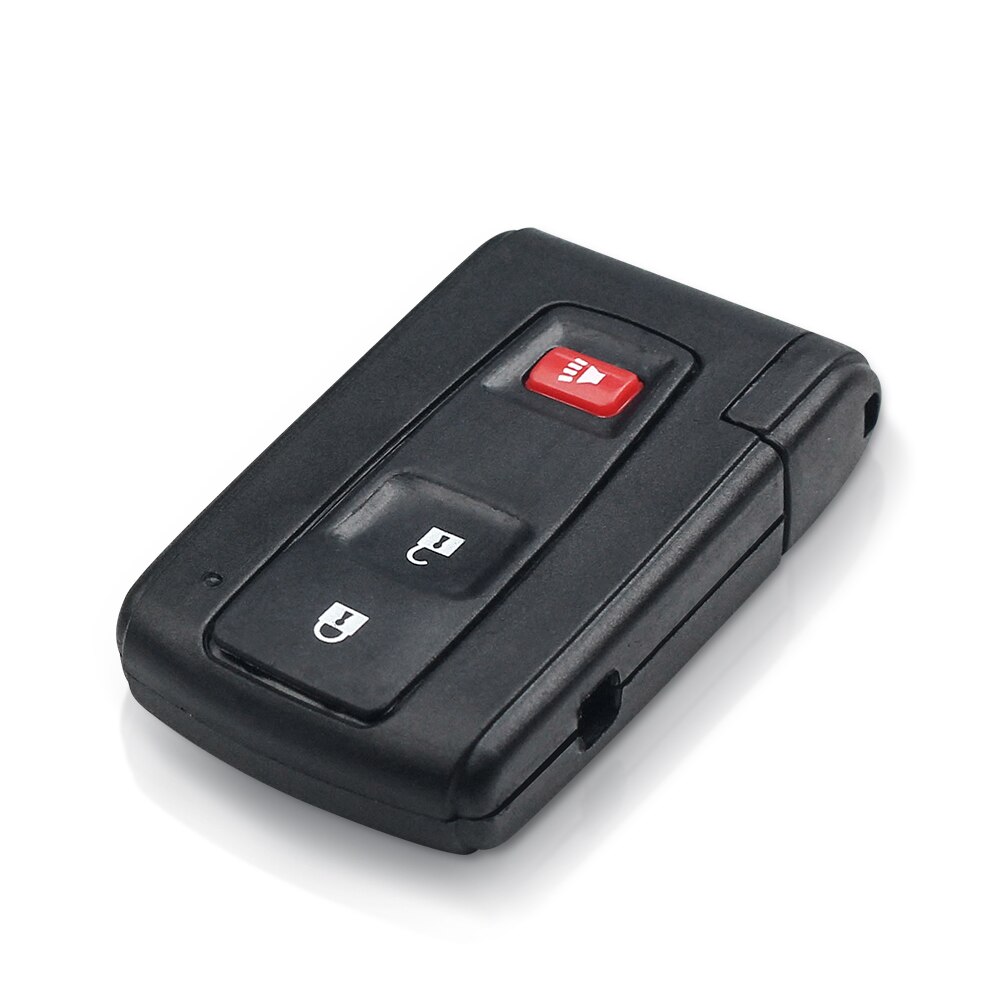 KEYYOU 2/3 Button Remote Smart Car Key Cover For Toyota Prius 2004 - Corolla Verso Camry With / No Uncut Blade