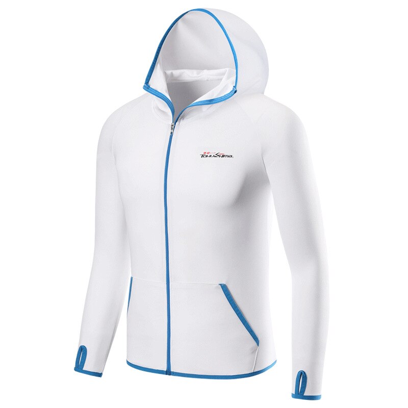Lodowy jedwab oddychający kombinezon wędkarski lato Outdoor Running odzież kempingowa ochrona UV kolarstwo bluza z kapturem