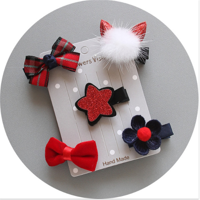 5 sztuk/partia dla zwierząt domowych spinki robić włosów spinki robić włosów łuk kwiat obroża dla kociaka pieska robić pielęgnacji dostawy dla małych psów Miś chihuahua: D
