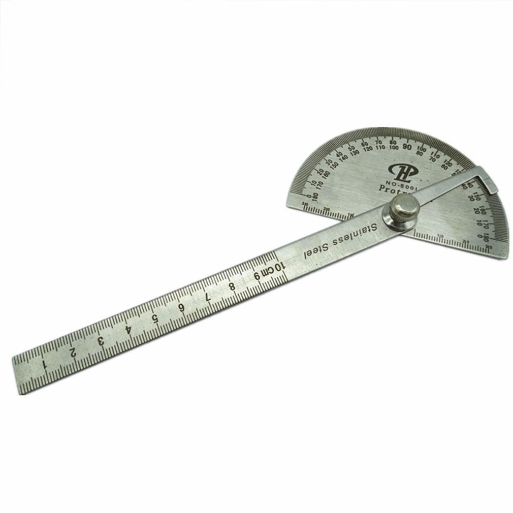 10cm stainless steel 180 protractor angle meter me... – Grandado