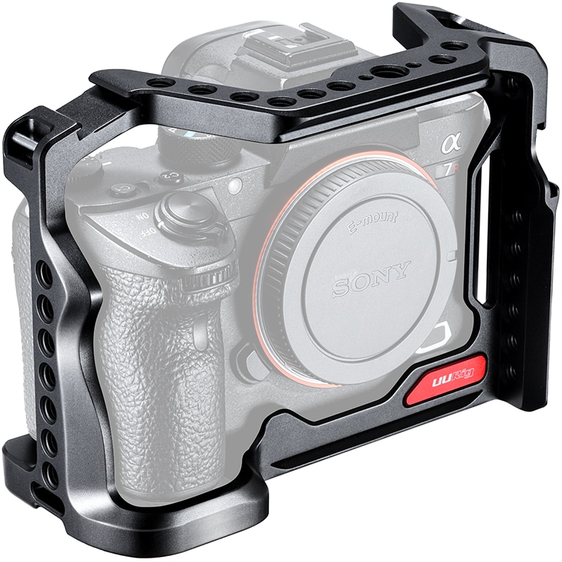 UURig Metallo gabbia rig per Sony A73 A7III A7R3 A7M3 rig con Arca svizzero e Arri Foro Estendere Freddo scarpa montare Mic Luce