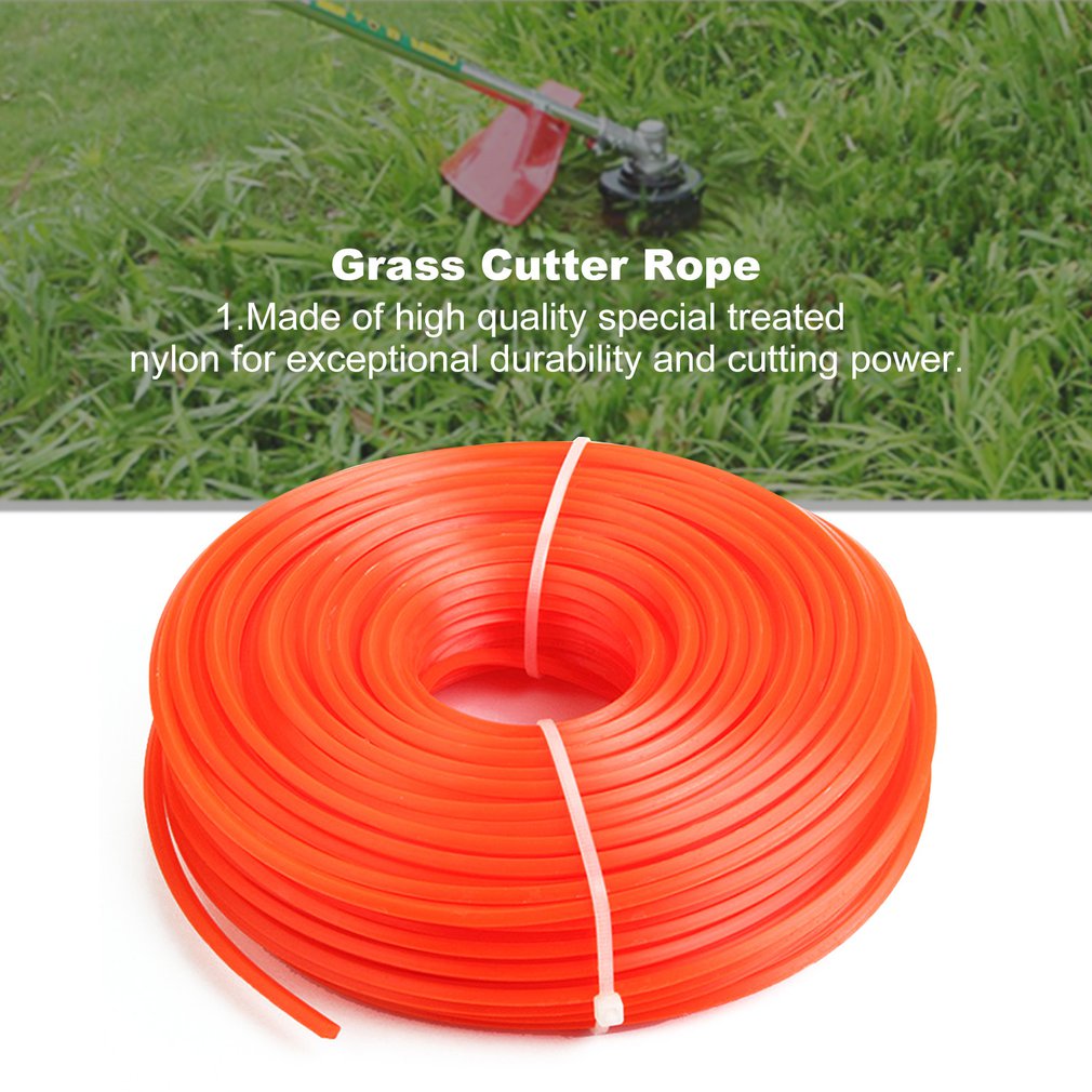 2.4mm/3.0mm trimmer line trimmer buskrydder snor line lang rulle firkantet græstov line til plæneklipper trimmer