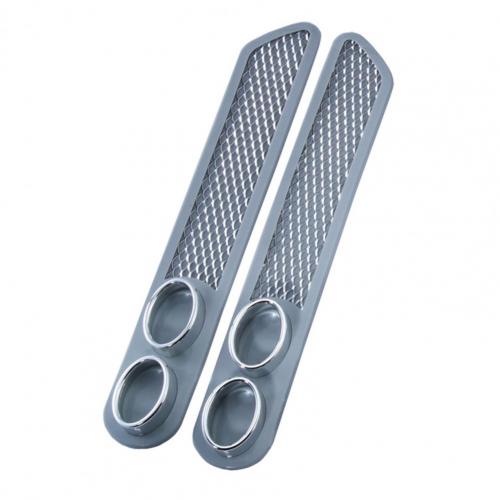 85% Sales! 1 Pair Car Decorative Exhaust Universal Car Accessories False Exhaust Pipe Stickers for Automobile Truck Vehicle: Grey