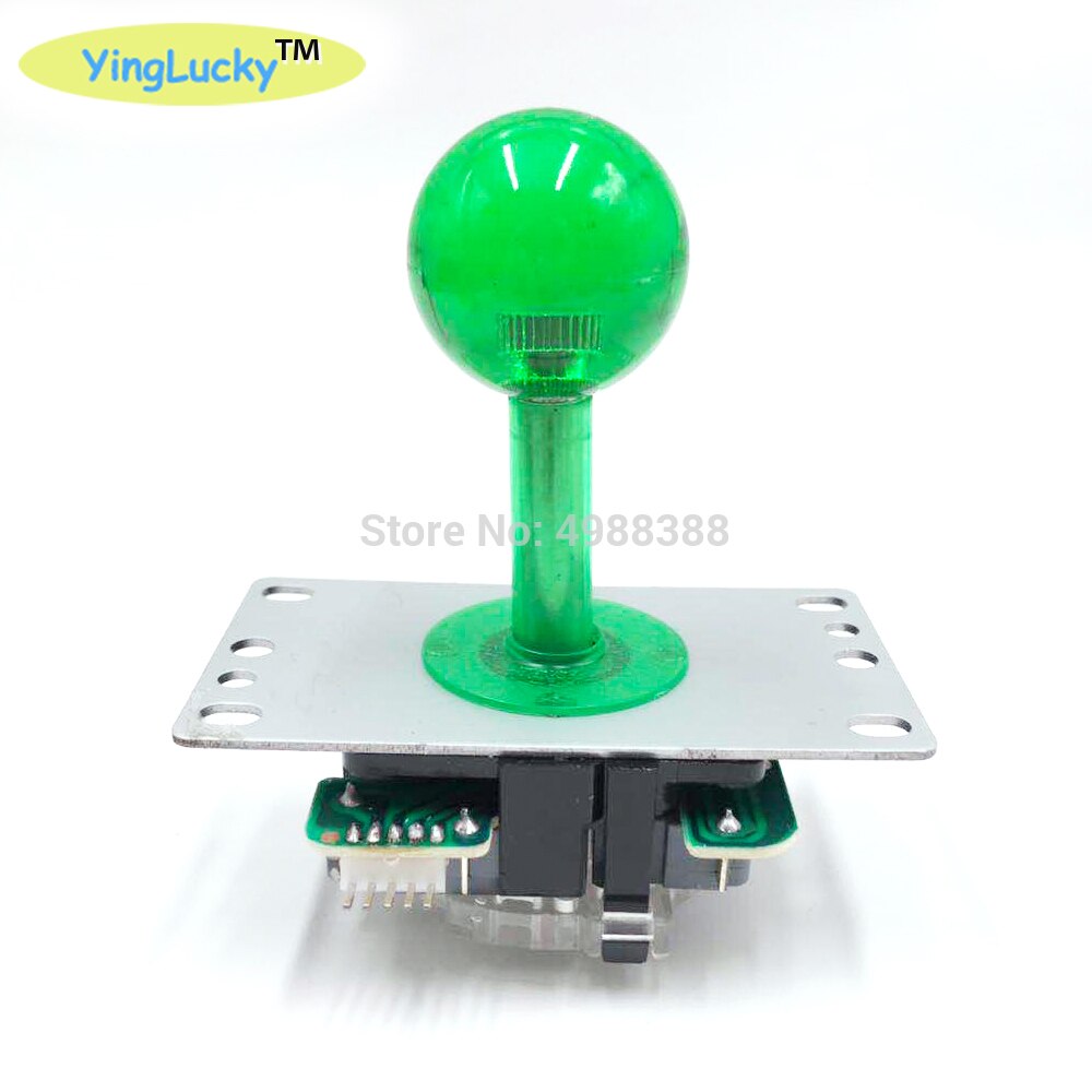 Yinglucky arcade joystick 4/8- vejs 5- bens gør-det-selv spil joystick rød bold kæmper stick reservedele til spil arcade jamma: Grøn