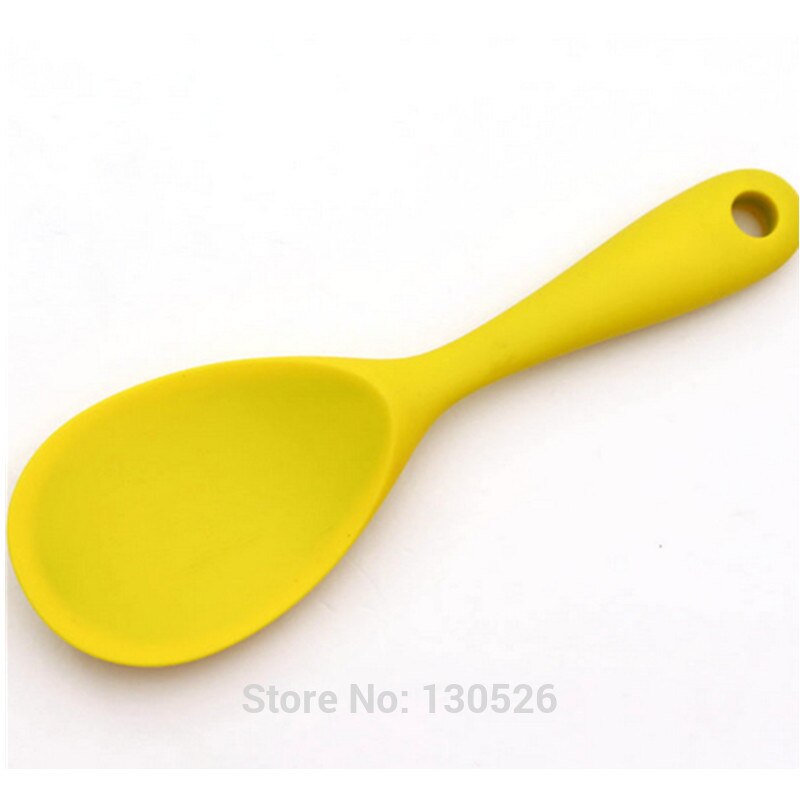1 stk silikone køkkenværktøj sød ske farverig madlavningsske middagsservice køkkenredskaber køkkentilbehør