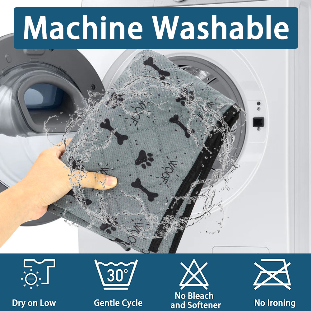 Waterdichte Hond Bed Mat Herbruikbare Huisdier Urine Pad Wasbare Honden Luier Voedsel Kom Matten Bone Poot Seat Cover Matten voor Slaapbank