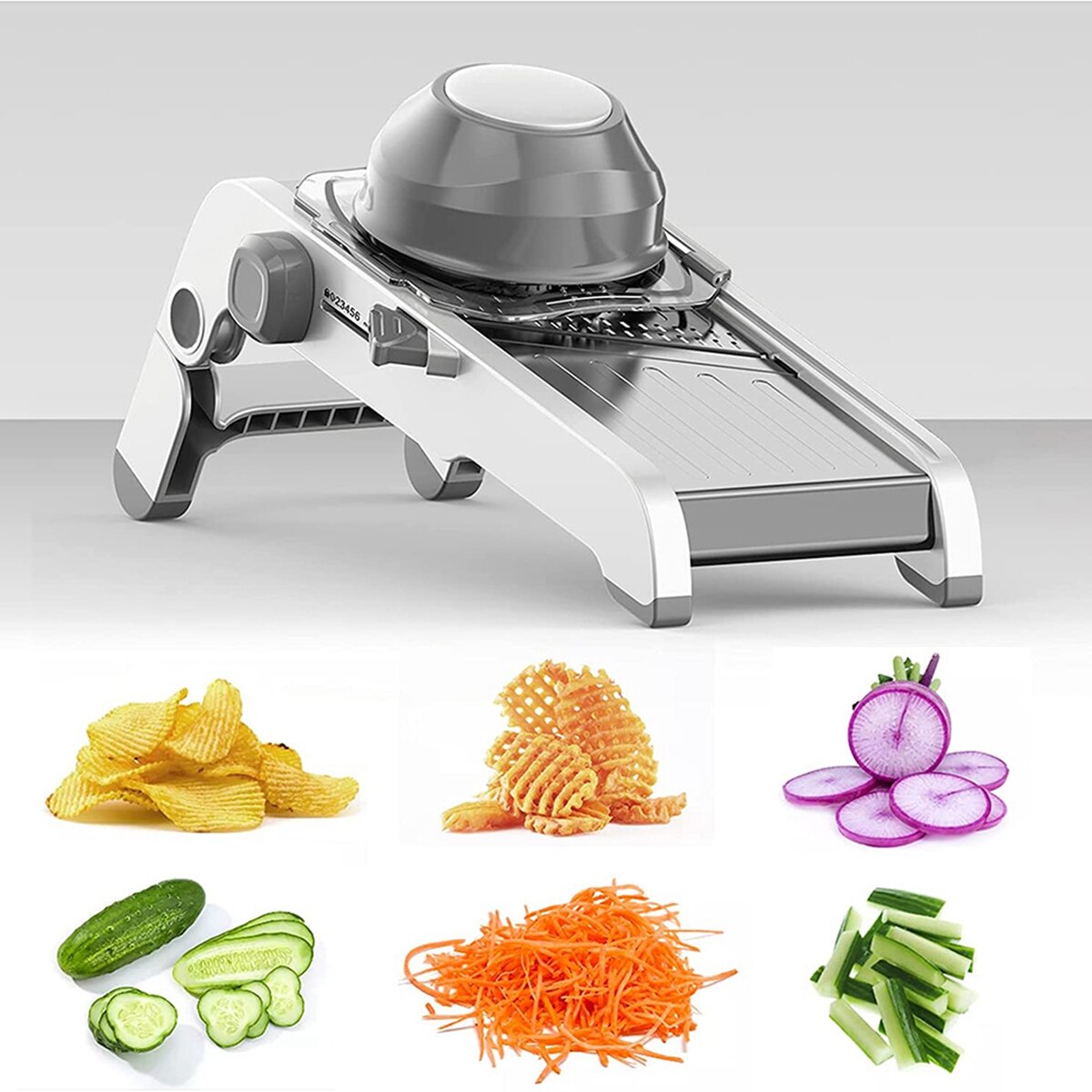 Kitchen Mandolin Slicer Adjustable Stainless Steel Mandolin Vegetable and Fruit Slicer