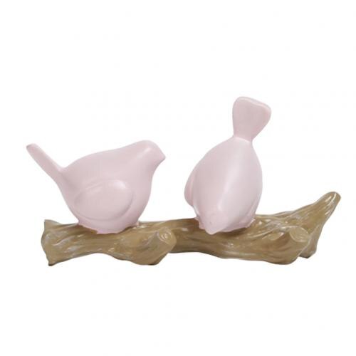 Wall Decorative Hooks Resin 2/3/4 Birds Door Hangers Wall Decorations Hooks Hat Scarf Key Hanger Hooks Wall Hanging Hooks: Pink 2 Birds