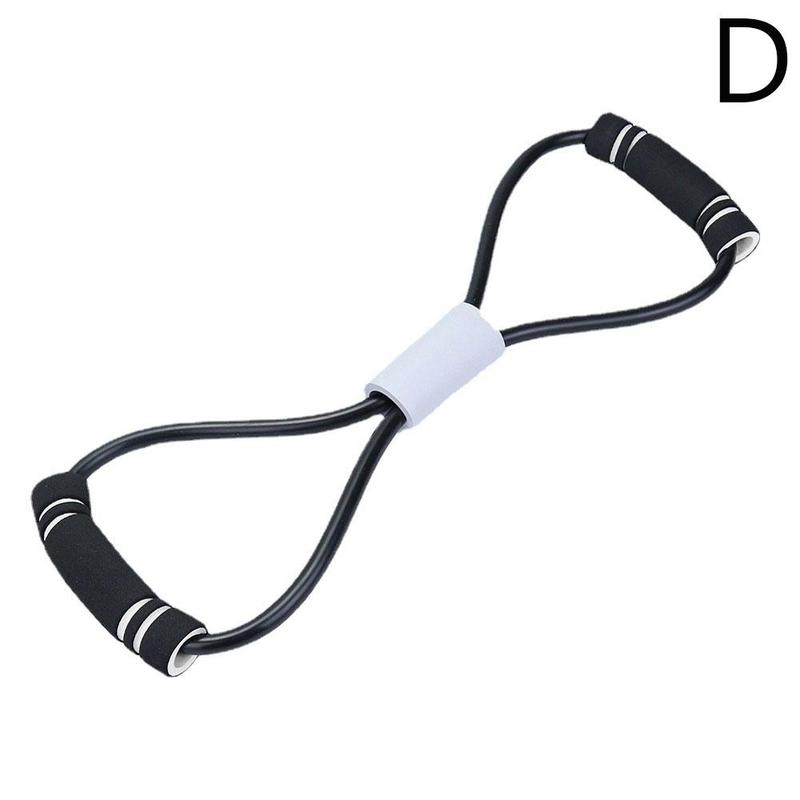 Cuerda de tensión para Yoga y Fitness, banda de pecho resistente a la polea de pared, artefacto para perder peso muscular, 8 cuerdas expansoras, Y0p2: black