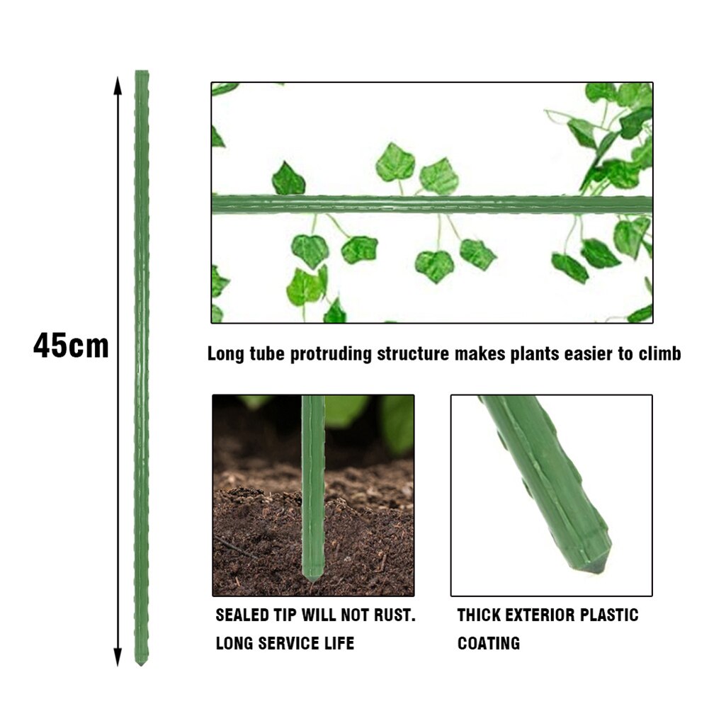 Vertical Climbing Plant Stake Multi-functional Practical Durable Cage Garden Tomato Vegetable Trellis with 3pcs Clips